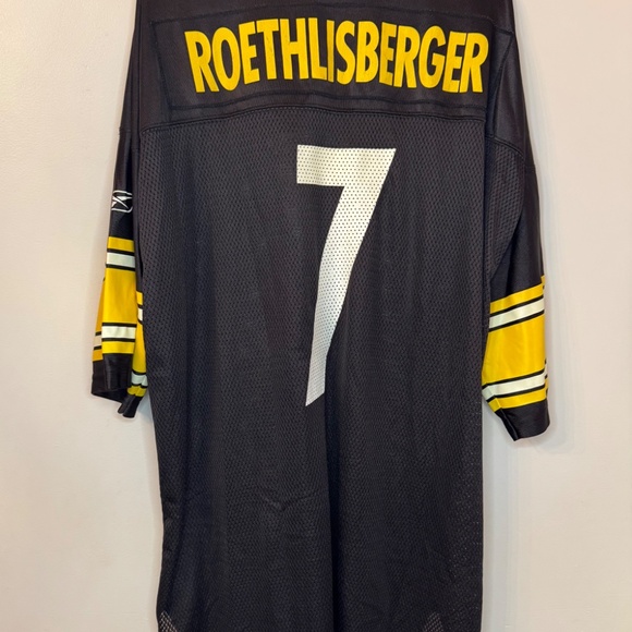 Pittsburgh Steelers Jersey #7 Ben Roethlisberger Reebok - XXL - Picture 2 of 7
